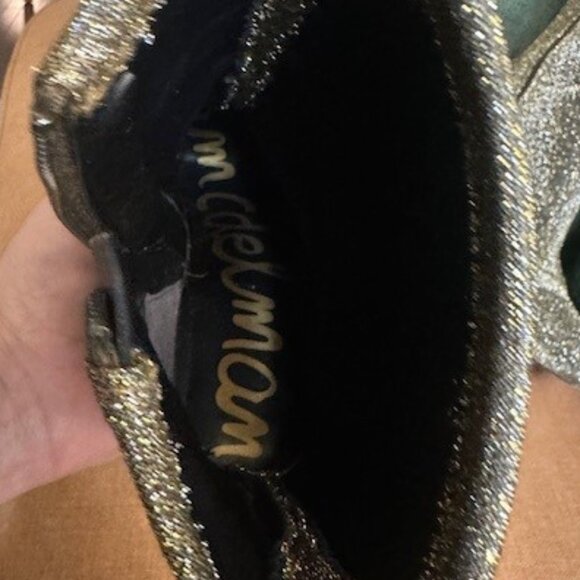 Sam Edelman Olsen Gold Stretch Bootie - 8 - Picture 7 of 7